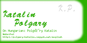 katalin polgary business card